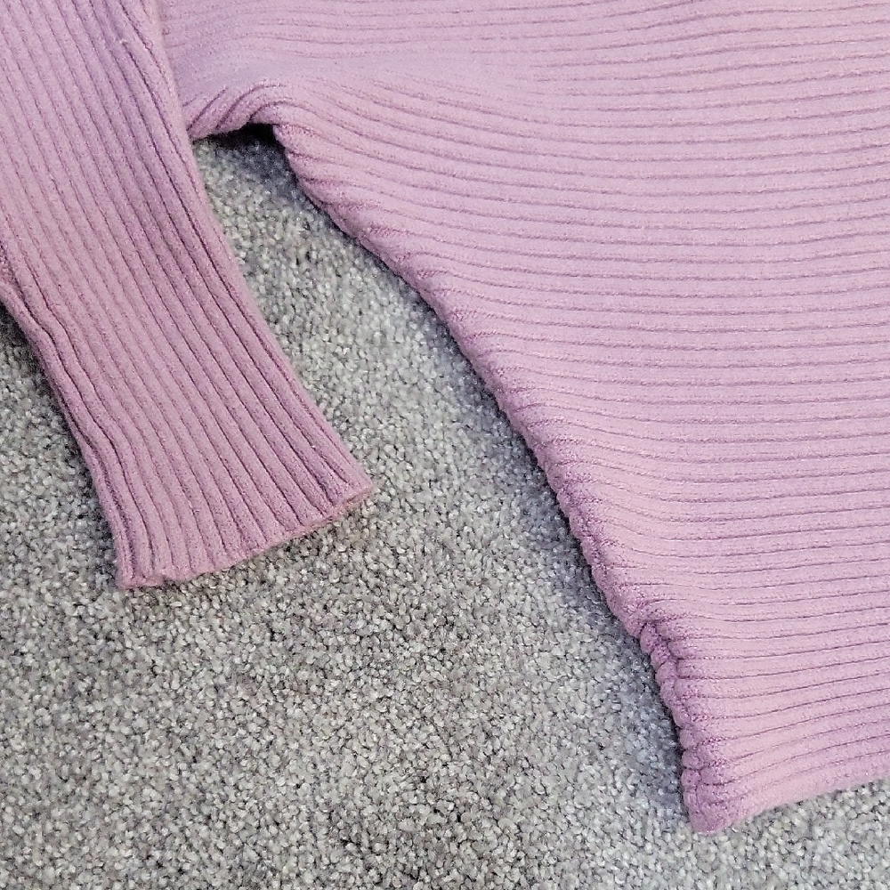 Girls Bat Wing Ribbed Sweater - Picture 2 of 4